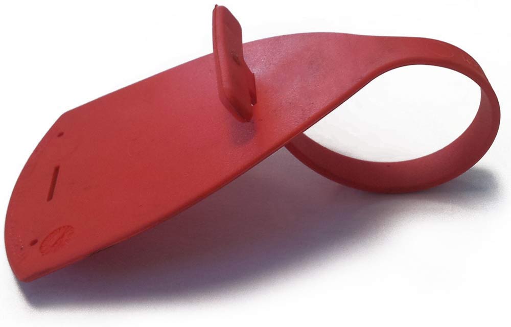 Yellow 'Wine Glass Shape' Equipment ID Tag RubberTags.co.uk